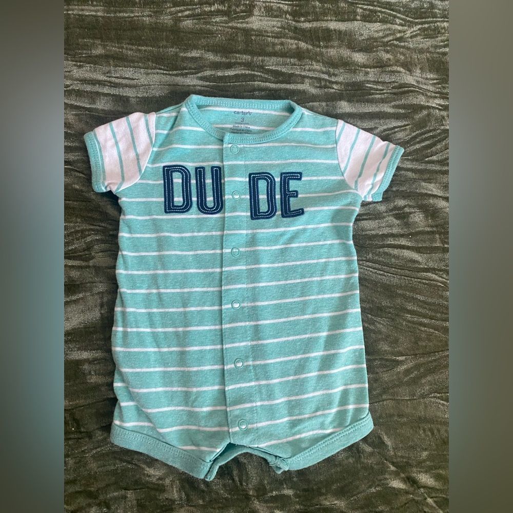 Carter’s 3 Month One Piece Outfit DUDE